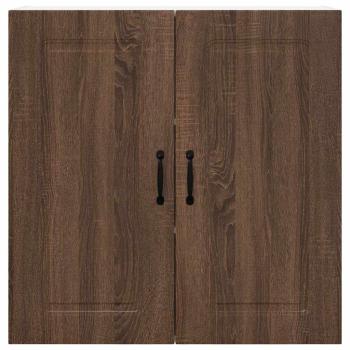 Küchenhängeschrank mit Regal Braun Eichen-Optik 80 x 31 x 80 cm