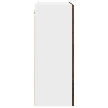 Küchenhängeschrank mit Regal Braun Eichen-Optik 80 x 31 x 80 cm