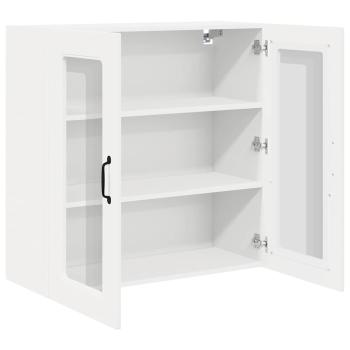 Küchenhängeschrank mit Regal Weiß 80 x 31 x 80 cm Holzwerkstoff