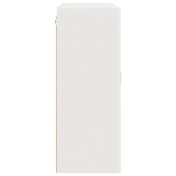 Küchenhängeschrank mit Regal Weiß 80 x 31 x 80 cm Holzwerkstoff