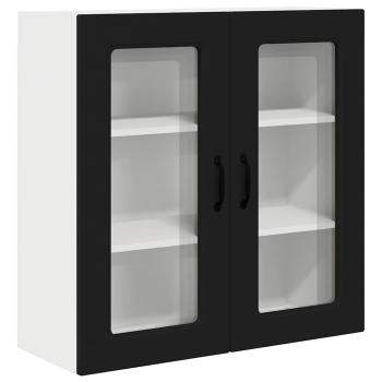 Küchenhängeschrank Schwarz 80 x 31 x 80 cm Holzwerkstoff