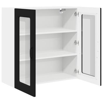 Küchenhängeschrank Schwarz 80 x 31 x 80 cm Holzwerkstoff