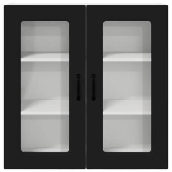 Küchenhängeschrank Schwarz 80 x 31 x 80 cm Holzwerkstoff