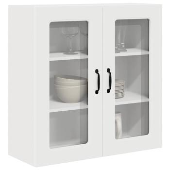 Küchenhängeschrank Hochglanz Weiß 80 x 31 x 80 cm Holzwerkstoff