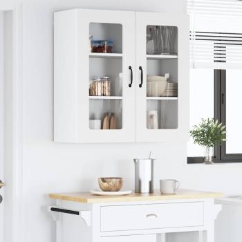 Küchenhängeschrank Hochglanz Weiß 80 x 31 x 80 cm Holzwerkstoff