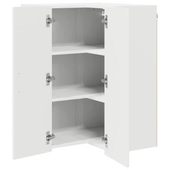 Küchenhängeschrank mit Regal Weiß 57 x 57 x 80 cm Holzwerkstoff