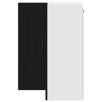 Küchenhängeschrank Schwarz 57 x 57 x 80 cm Holzwerkstoff