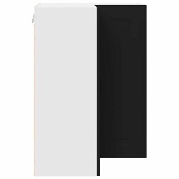 Küchenhängeschrank Schwarz 57 x 57 x 80 cm Holzwerkstoff