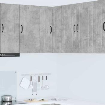 ARDEBO.de - Küchenhängeschrank Beton Grau 57 x 57 x 80 cm Holzwerkstoff