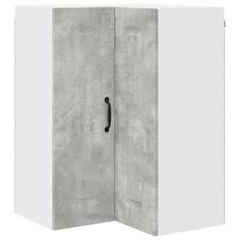 Küchenhängeschrank Beton Grau 57 x 57 x 80 cm Holzwerkstoff