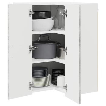 Küchenhängeschrank Beton Grau 57 x 57 x 80 cm Holzwerkstoff