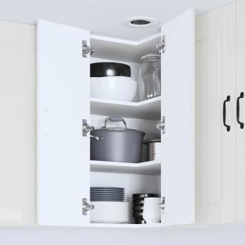 Küchenhängeschrank Hochglanz Weiß 57 x 57 x 80 cm Holzwerkstoff