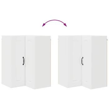 Küchenhängeschrank Hochglanz Weiß 57 x 57 x 80 cm Holzwerkstoff