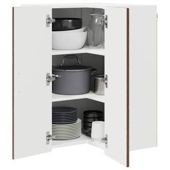 Küchenhängeschrank mit Regal Braun Eichen-Optik 57 x 57 x 80 cm