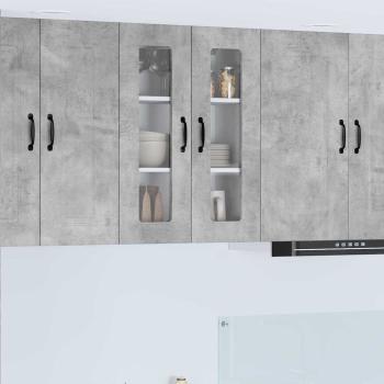 ARDEBO.de - Küchenhängeschrank Beton Grau 60 x 31 x 80 cm Holzwerkstoff