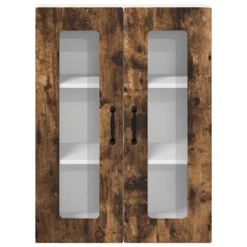 Küchenhängeschrank mit Regal Geräucherte Eiche 60 x 31 x 80 cm