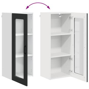 Küchenhängeschrank Schwarz 40 x 31 x 100 cm Holzwerkstoff