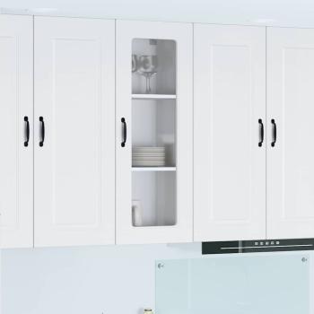 ARDEBO.de - Küchenhängeschrank mit Regal Hochglanz Weiß 40 x 31 x 100 cm