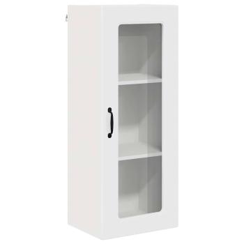 Küchenhängeschrank mit Regal Hochglanz Weiß 40 x 31 x 100 cm