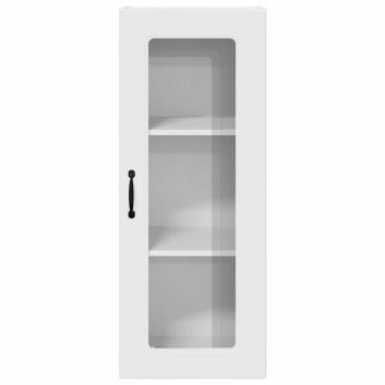 Küchenhängeschrank mit Regal Hochglanz Weiß 40 x 31 x 100 cm