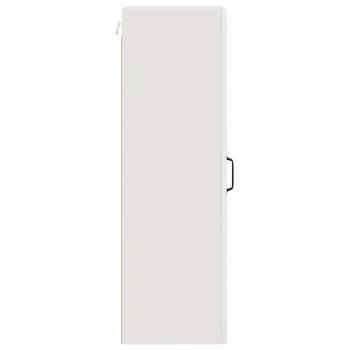 Küchenhängeschrank mit Regal Hochglanz Weiß 40 x 31 x 100 cm