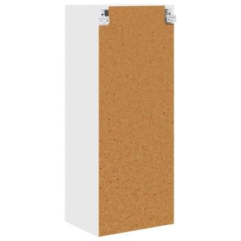 Küchenhängeschrank mit Regal Hochglanz Weiß 40 x 31 x 100 cm
