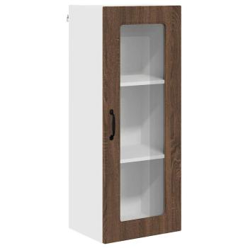 Küchenhängeschrank mit Tür Braun Eichen-Optik 40 x 31 x 100 cm