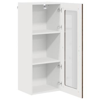 Küchenhängeschrank mit Tür Braun Eichen-Optik 40 x 31 x 100 cm