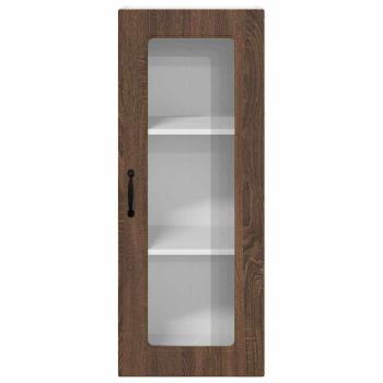 Küchenhängeschrank mit Tür Braun Eichen-Optik 40 x 31 x 100 cm