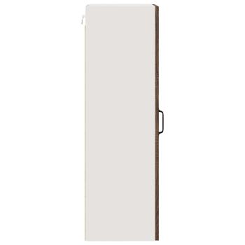Küchenhängeschrank mit Tür Braun Eichen-Optik 40 x 31 x 100 cm