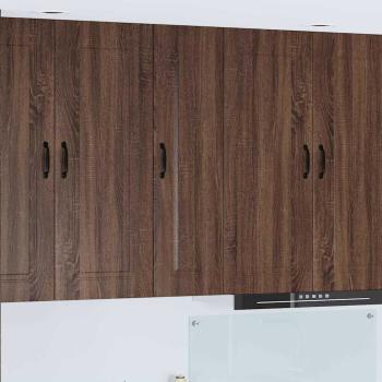 ARDEBO.de - Küchenhängeschrank mit Tür Braun Eichen-Optik 30 x 31 x 100 cm