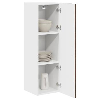Küchenhängeschrank mit Tür Braun Eichen-Optik 30 x 31 x 100 cm