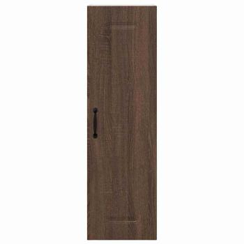 Küchenhängeschrank mit Tür Braun Eichen-Optik 30 x 31 x 100 cm