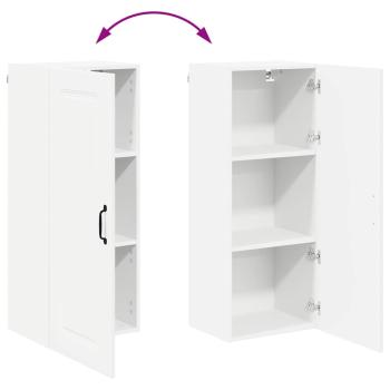 Küchenhängeschrank mit Tür Weiß 40 x 31 x 100 cm Holzwerkstoff