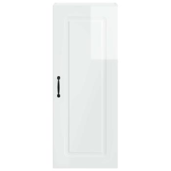 Küchenhängeschrank mit Regal Hochglanz Weiß 40 x 31 x 100 cm