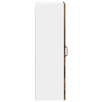 Küchenhängeschrank mit Regal Geräucherte Eiche 40 x 31 x 100 cm