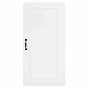 Küchenhängeschrank mit Regal Hochglanz Weiß 50 x 31 x 100 cm