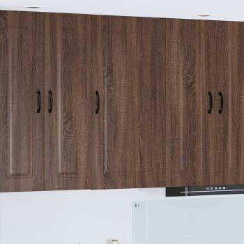 ARDEBO.de - Küchenhängeschrank mit Tür Braun Eichen-Optik 50 x 31 x 100 cm