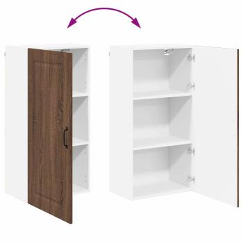 Küchenhängeschrank mit Tür Braun Eichen-Optik 50 x 31 x 100 cm