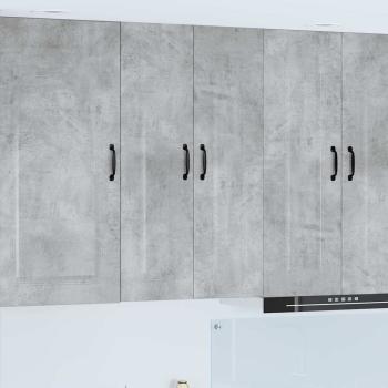 ARDEBO.de - Küchenhängeschrank Beton Grau 60 x 31 x 100 cm Holzwerkstoff