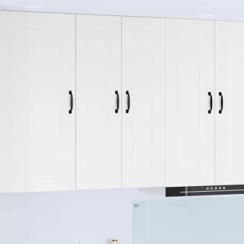 ARDEBO.de - Küchenhängeschrank mit Regal Hochglanz Weiß 60 x 31 x 100 cm