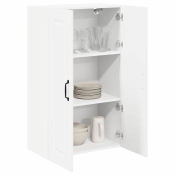 Küchenhängeschrank mit Regal Hochglanz Weiß 60 x 31 x 100 cm