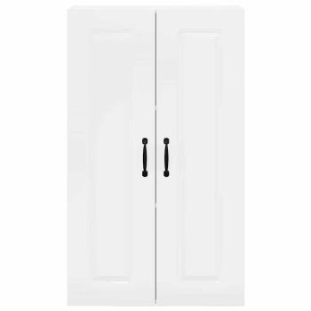 Küchenhängeschrank mit Regal Hochglanz Weiß 60 x 31 x 100 cm