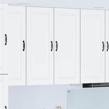 ARDEBO.de - Küchenhängeschrank mit Tür Weiß 80 x 31 x 100 cm Holzwerkstoff