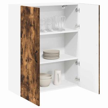 Küchenhängeschrank mit Regal Geräucherte Eiche 80 x 31 x 100 cm