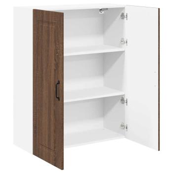 Küchenhängeschrank mit Tür Braun Eichen-Optik 80 x 31 x 100 cm