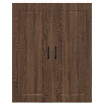 Küchenhängeschrank mit Tür Braun Eichen-Optik 80 x 31 x 100 cm