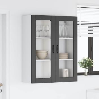 Küchenhängeschrank Schwarz 80 x 31 x 100 cm Holzwerkstoff