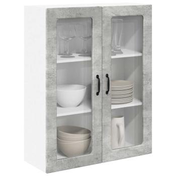 Küchenhängeschrank Beton Grau 80 x 31 x 100 cm Holzwerkstoff