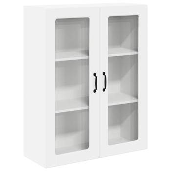 Küchenhängeschrank mit Regal Hochglanz Weiß 80 x 31 x 100 cm